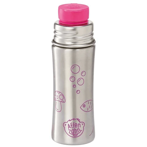 Affenzahn Edelstahl Trinkflasche Eule, Pink 3 Affenzahn Edelstahl Trinkflasche Eule, Pink