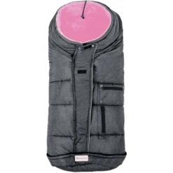Altabebe Winterfußsack Mit 3M Füllung Dunkelgrau Rosa