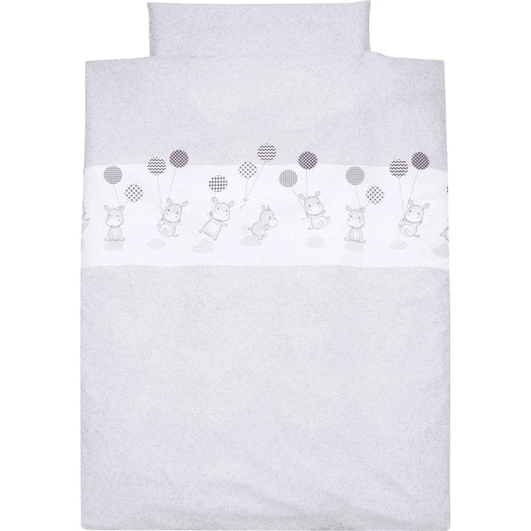 Alvi Bettwäsche 100 X 135 Cm, Hippo Silber 3 Alvi Bettwäsche 100 X 135 Cm, Hippo Silber