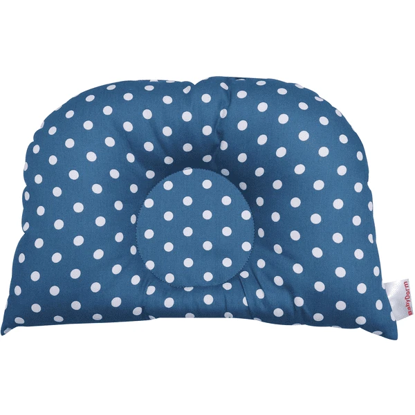 BabyDorm® Kinderwagenkissen BuggyDorm Bonnie Petrol Mit Weißen Punkten 3 BabyDorm® Kinderwagenkissen BuggyDorm Bonnie Petrol Mit Weißen Punkten