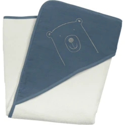 Be Be 's Collection Kapuzenbadetuch Dunkelblau 90 X 90 Cm