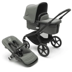 Bugaboo Kinderwagen Fox 5 Mit Liegewanne Und Sitz Black/Forest Green