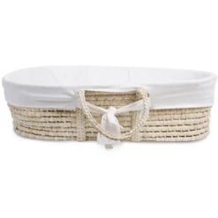 CHILDHOME Bezug Für Moseskorb Weiß