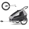 CROOZER Kinderfahrradanhänger Kid Keeke 1 Stone Grey Inklusive Jogger-Set -Babyartikel Geschäft croozer kinderfahrradanhaenger kid keeke 1 stone grey inklusive jogger set a415455