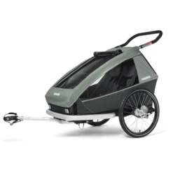 CROOZER Kinderfahrradanhänger Kid Vaaya 2 Jungle Green