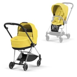 Cybex PLATINUM Kombikinderwagen New Mios Chrome Black Mustard Yellow