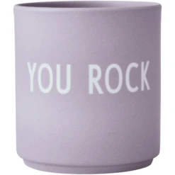 Design Letters Porzellanbecher, Favourite Cups Mit Lasergravur, YOUROCK, Lavendel, 250 Ml