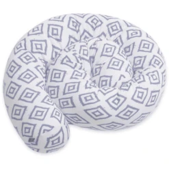 Emma & Noah Bettschlange Rauten Blau