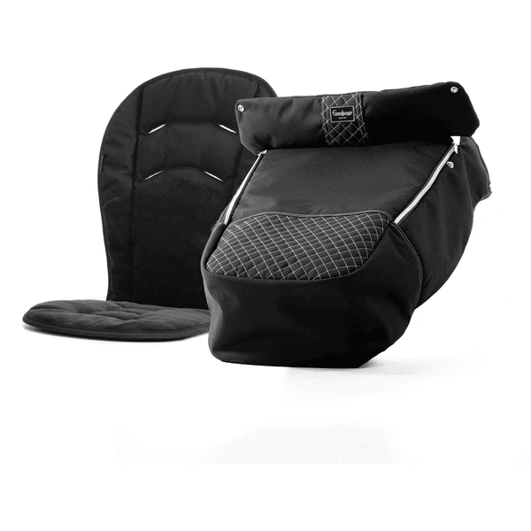 Emmaljunga Fußsack Ergo De Luxe Crystal Black 3 Emmaljunga Fußsack Ergo De Luxe Crystal Black