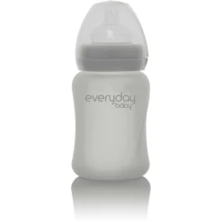 Everyday® Baby Babyglasflasche Healthy+ 150 Ml, Quiet Grey
