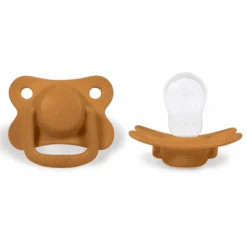 Filibabba Schnuller +6 Monate Golden Mustard, 2 Stück