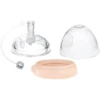 Haakaa® Trinkflaschenaufsatz Mit Strohhalm Set Peach -Babyartikel Geschäft haakaa trinkflaschenaufsatz mit strohhalm set peach a345303