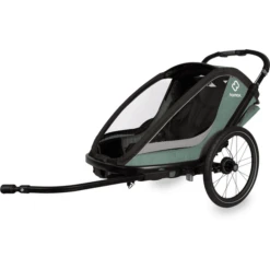 Hamax Kinderfahrradanhänger Cocoon Mit Verstellbarer Schlafposition Green/black