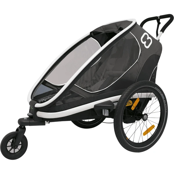 Hamax Kinderfahrradanhänger Outback ONE Mit Rückenlehnenverstellung Grey 3 Hamax Kinderfahrradanhänger Outback ONE Mit Rückenlehnenverstellung Grey