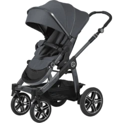 Hartan Kinderwagen Racer GTX Mit Handbremse Casual Collection Bluestone (908) Gestellfarbe Platin