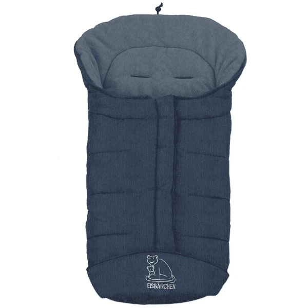 Heitmann Winterfußsack Eisbärchen Blau-meliert 3 Heitmann Winterfußsack Eisbärchen Blau-meliert