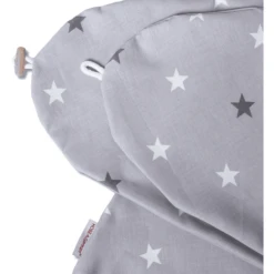HOBEA-Germany Stillkissenbezug Sternenmuster Grau
