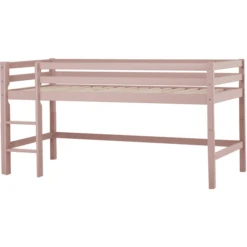 Hoppekids Halbhochbett Basic Pale Rose 90 X 200 Cm