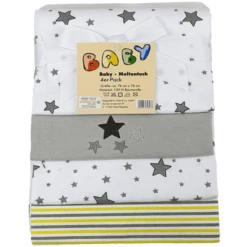 HÜTTE & CO Moltontücher 4er Pack Sternchen