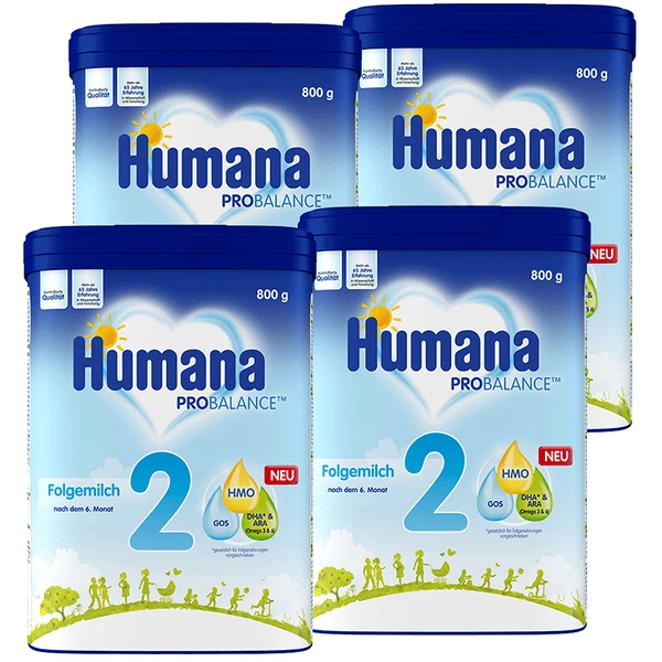 Humana Folgemilch 2 4 X 800 G Nach Dem 6. Monat 3 Humana Folgemilch 2 4 X 800 G Nach Dem 6. Monat