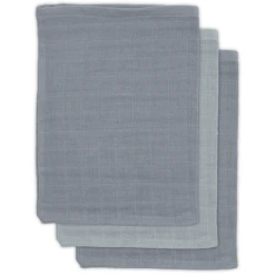 Jollein Bamboo Waschlappen 3er-Pack Storm Grey
