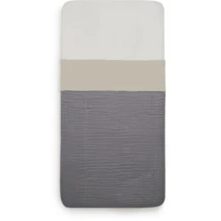 Jollein Bettlaken Wiege 75x100 Cm - Wrinkled - Nougat