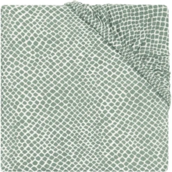Jollein Jersey Spannbettlaken Snake Ash Green 60x120 Cm
