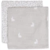 Jollein Spucktuch Musselin 2er-Pack Rabbit Nougat -Babyartikel Geschäft jollein spucktuch musselin 2er pack rabbit nougat a385581