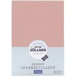 JULIUS ZÖLLNER Spannbetttuch Jersey Blush 40 X 90 Cm