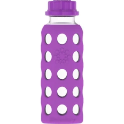 Lifefactory Kinderflasche Aus Glas In Grape 250 Ml