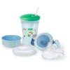 NUK Trinklernset All-in-1 Blau/grün -Babyartikel Geschäft nuk trinklernset all in 1 blau gruen a331351