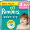 Pampers® Pampers Baby-Dry Windeln, Gr. 4, 9-14kg, Maxi Pack (1 X 106 Windeln)