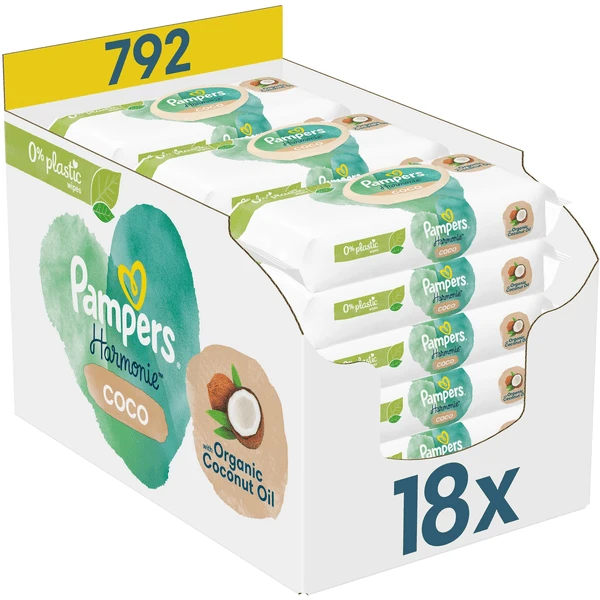 Pampers® Pampers Feuchttücher Harmonie Coco, 792 Tücher (18 X 44 Stk) 3 Pampers® Pampers Feuchttücher Harmonie Coco, 792 Tücher (18 X 44 Stk)