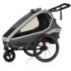 Qeridoo® Kinderfahrradanhänger Kidgoo1 Steel Grey -Babyartikel Geschäft qeridoo kinderfahrradanhaenger kidgoo1 steel grey a337806
