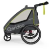 Qeridoo® Kinderfahrradanhänger QUPA 2 Lime -Babyartikel Geschäft qeridoo kinderfahrradanhaenger qupa 2 lime a337821