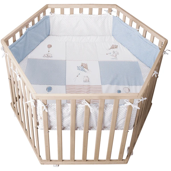 Roba Laufgitter 'Cosiplay' 6-eckig Vintage Bear Natur 3 Roba Laufgitter 'Cosiplay' 6-eckig Vintage Bear Natur