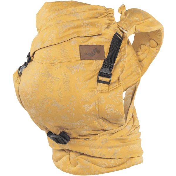 SCHMUSEWOLKE Babytrage HalfBuckle Botanical Golden Leinen 3 SCHMUSEWOLKE Babytrage HalfBuckle Botanical Golden Leinen