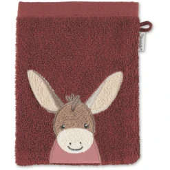 Sterntaler Waschhandschuh Emmily Dunkelrot