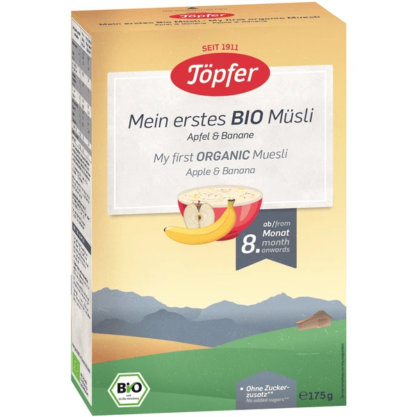 Töpfer Bio Mein Erstes Müsli 175 G Ab Dem 8. Monat 3 Töpfer Bio Mein Erstes Müsli 175 G Ab Dem 8. Monat