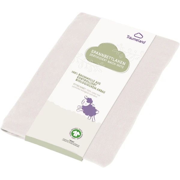 Träumeland Spannbetttuch Beige 60x120 / 70x140 Cm 3 Träumeland Spannbetttuch Beige 60x120 / 70x140 Cm