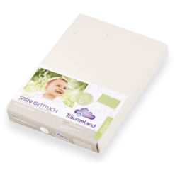 Träumeland Spannbetttuch Naturweiß 60x120 Cm + 70x140 Cm