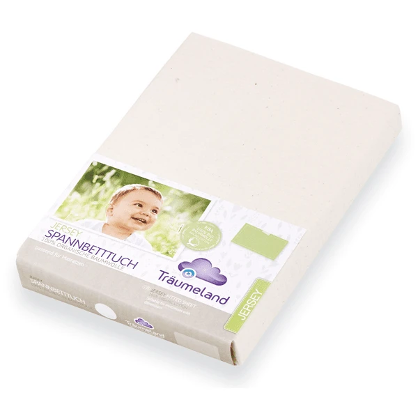 Träumeland Spannbetttuch Naturweiß 60x120 Cm + 70x140 Cm 3 Träumeland Spannbetttuch Naturweiß 60x120 Cm + 70x140 Cm