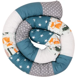 Ullenboom Baby-Bettschlange Waldtiere Petrol 300 Cm