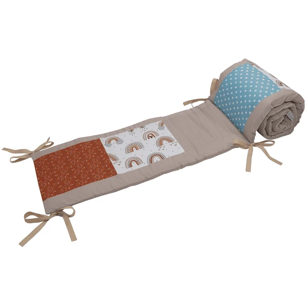 Ullenboom Patchwork-Nestchen Für Babybett 140x70 Cm Regenbogen (210 Cm Kopfbereich) 3 Ullenboom Patchwork-Nestchen Für Babybett 140x70 Cm Regenbogen (210 Cm Kopfbereich)
